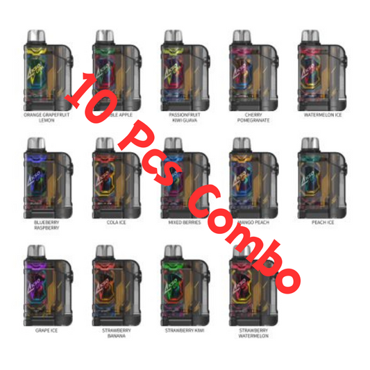 Akso Supa 9500 Puff 10 Pcs Combo - Vape Singapore SG Vape