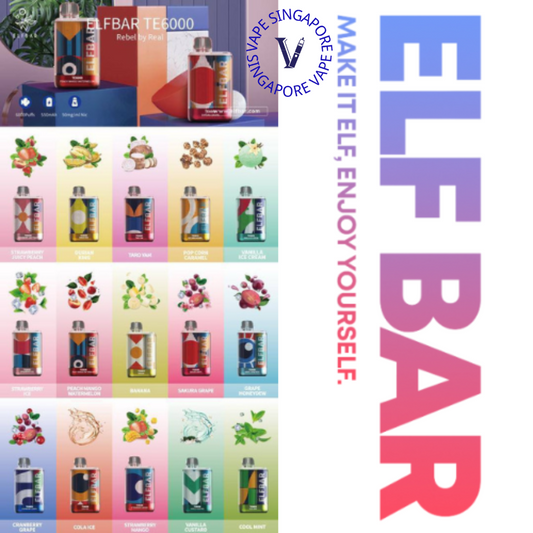 Elf Bar TE 6000 Puff (Elf Bar BC) - Vape Singapore SG Vape