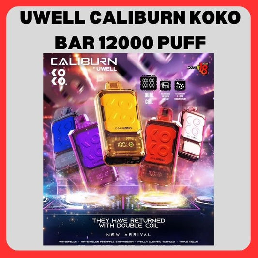 Uwell Caliburn Koko Bar 12000 puff - Vape Singapore SG Vape