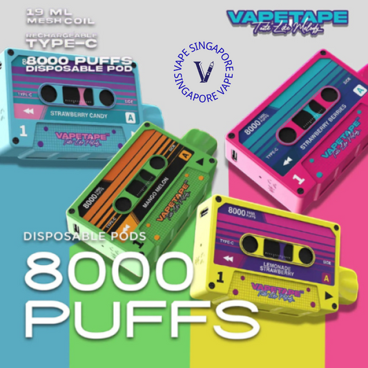 Vape Tape 8000 puff disposable vape - Vape Singapore SG Vape