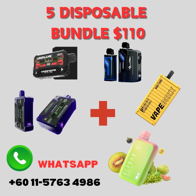 5 disposable bundle - Vape Singapore SG Vape