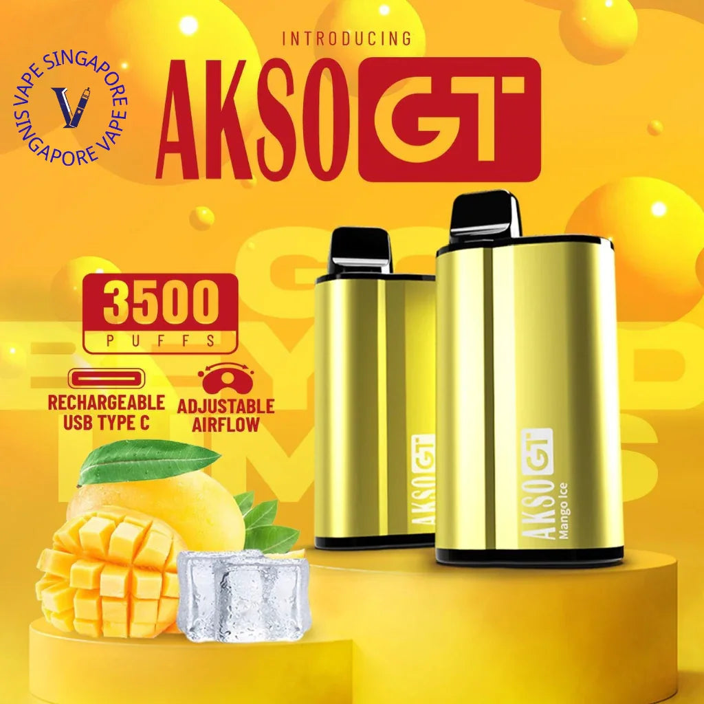 Akso Gt 3500 Puffs (Disposable Vape) - Vape Singapore SG Vape