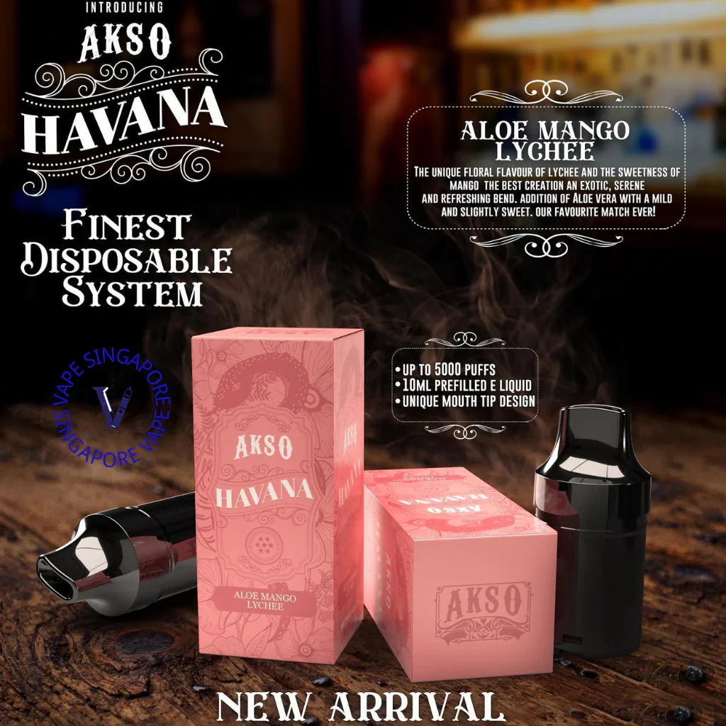 Akso Havana Refill Cartridge (5000 Puff) - Vape Singapore SG Vape