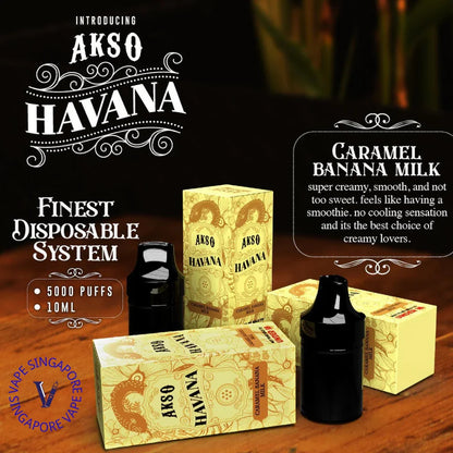 Akso Havana Refill Cartridge (5000 Puff) - Vape Singapore SG Vape