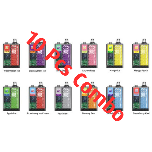 Akso Igo 8000 Puff 10 Pcs Combo - Vape Singapore SG Vape