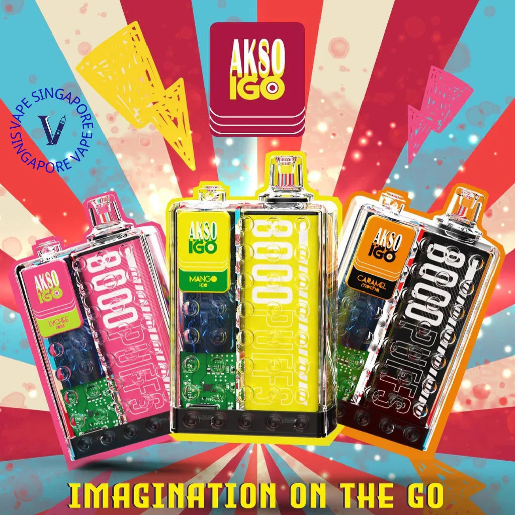 Akso IGO 8000 Puffs Disposable Vape - Vape Singapore SG Vape