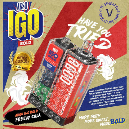 Akso IGO 8000 Puffs Disposable Vape - Vape Singapore SG Vape