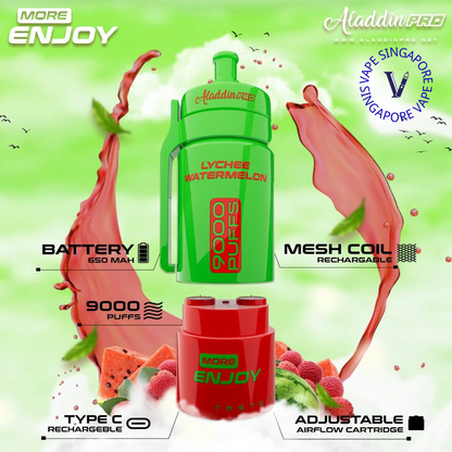 Aladdin Pro More Enjoy 9000 Puff Vape - Vape Singapore SG Vape