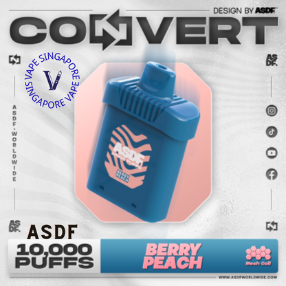 ASDF Convert 10,000 Puff (Prefilled Pod) - Vape Singapore SG Vape
