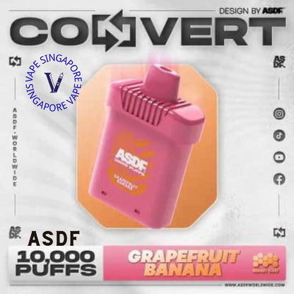 ASDF Convert 10,000 Puff (Prefilled Pod) - Vape Singapore SG Vape