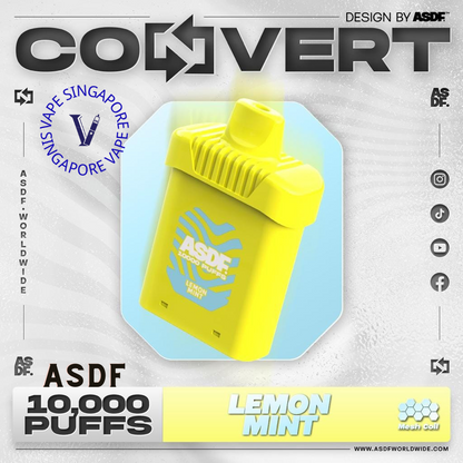 ASDF Convert 10,000 Puff (Prefilled Pod) - Vape Singapore SG Vape