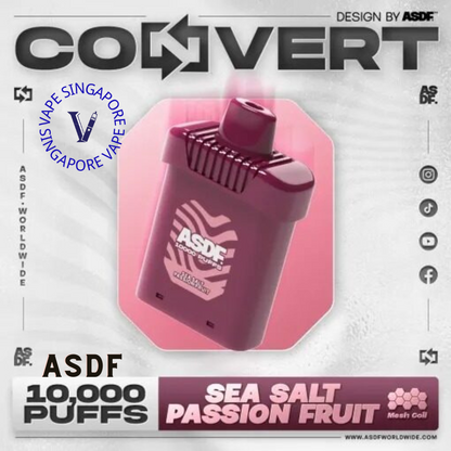 ASDF Convert 10,000 Puff (Prefilled Pod) - Vape Singapore SG Vape