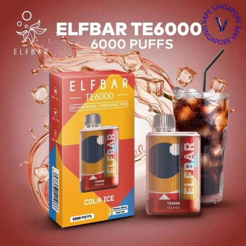 Elf Bar TE 6000 Puff (Elf Bar BC) - Vape Singapore SG Vape