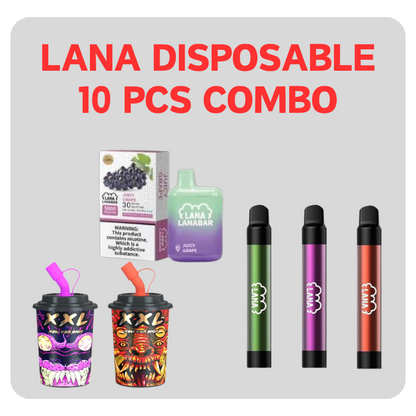 Lana Disposable 10 Pcs Combo - Vape Singapore SG Vape