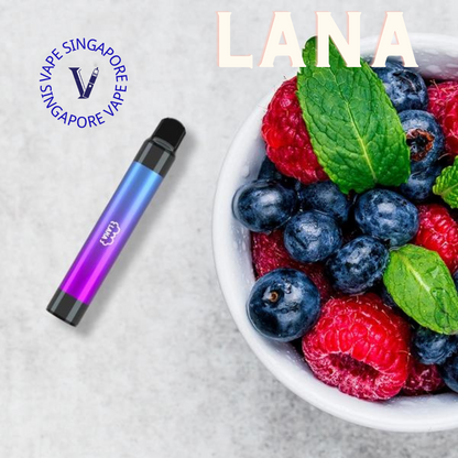 Lana Pen 2000 puff Non disposable vape - Vape Singapore SG Vape