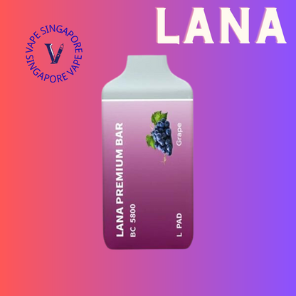 Lana Premium Bar 5800 puff disposable vape - Vape Singapore SG Vape