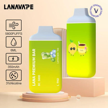 Lana Premium Bar 5800 puff disposable vape - Vape Singapore SG Vape
