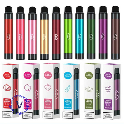 Lana Pen 2000 puff Non disposable vape - Vape Singapore SG Vape