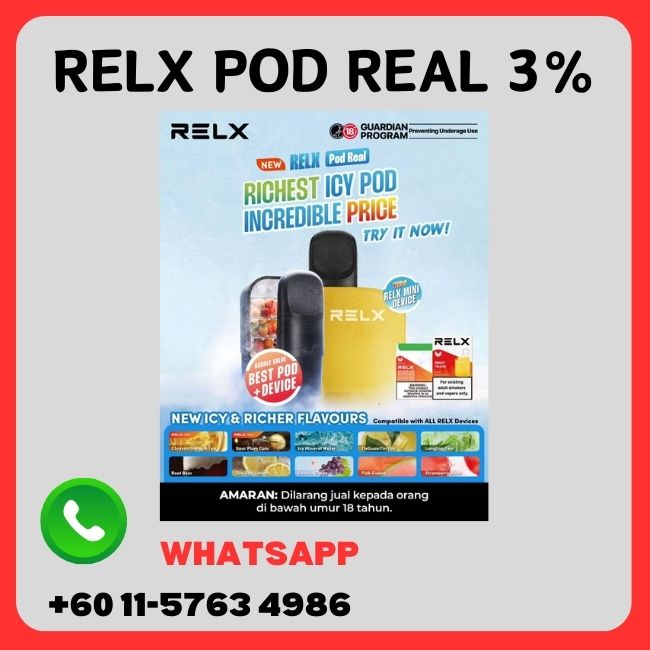 Relx Pod Real 3% - Vape Singapore SG Vape