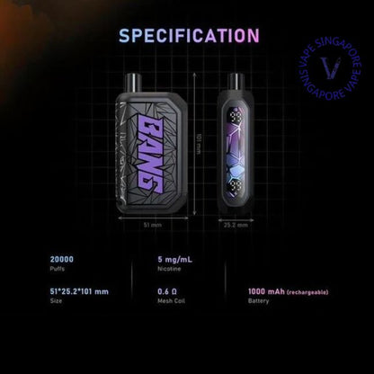 Beco Bang ShiSha 20000 Puffs - Vape Singapore SG Vape
