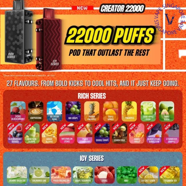 Relx Creator 22000 Puffs - Vape Singapore SG Vape