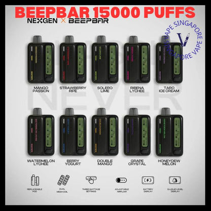 Beepbar 15000 Puffs Cartridge Or Device - Vape Singapore SG Vape