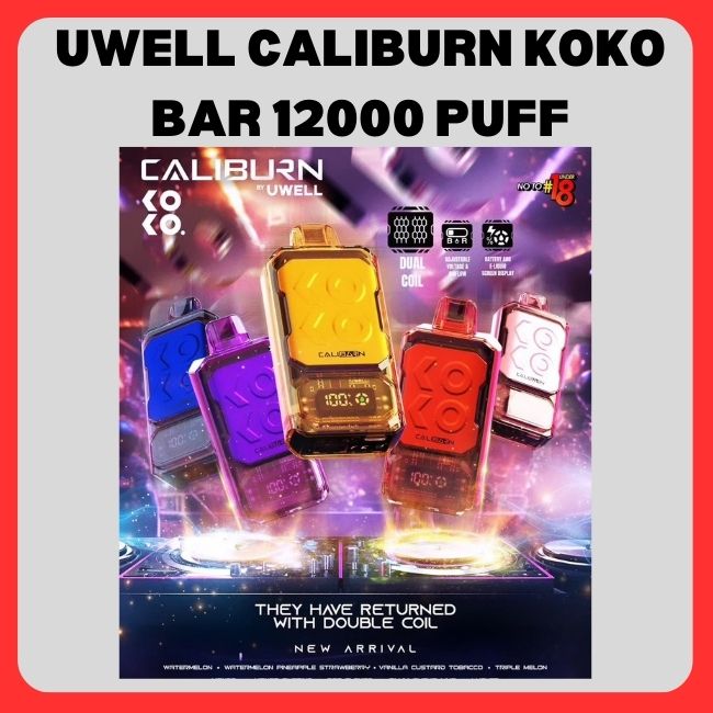Uwell Caliburn Koko Bar 12000 puff - Vape Singapore SG Vape