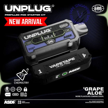 Vapetape Unplug / Offgrid Cartridge refill 12k puff - Vape Singapore SG Vape