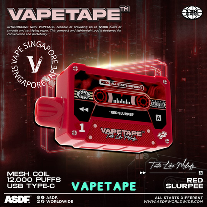 Vape Tape 12,000 puff disposable vape - Vape Singapore SG Vape