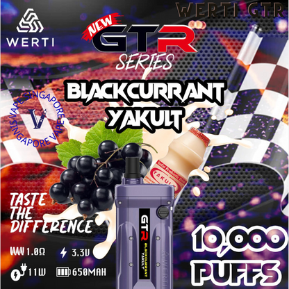 Werti GTR 10,000 puff disposable vape - Vape Singapore SG Vape