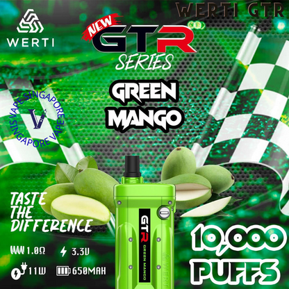 Werti GTR 10,000 puff disposable vape - Vape Singapore SG Vape
