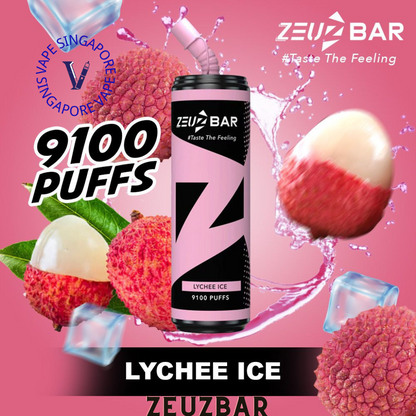 Zeuz Bar 9100 puff disposable vape - Vape Singapore SG Vape